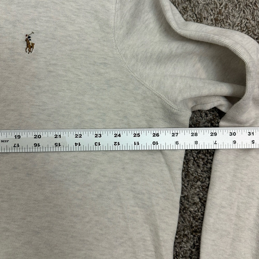 Polo Ralph Lauren Estate Rib Quarter Zip Pullover Sweater Cotton Cream Sz 2XL - Picture 6 of 8